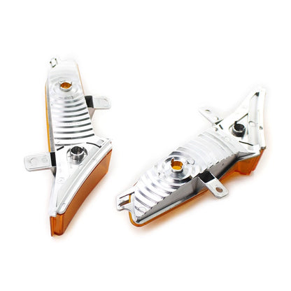 2pcs Front Side Marker Light Fit For Porsche Cayenne 2008-2010 ABS