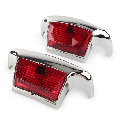 Fender Tip Light Front & Rear For Harley Davidson FLHT FLT FLHS FLHR Red Lens US