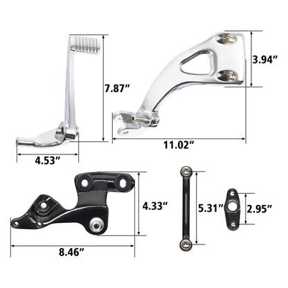 Mid Controls Shift Side Brake Side Set For Harley Sport Glide Fat Bob FXFB 18-Up
