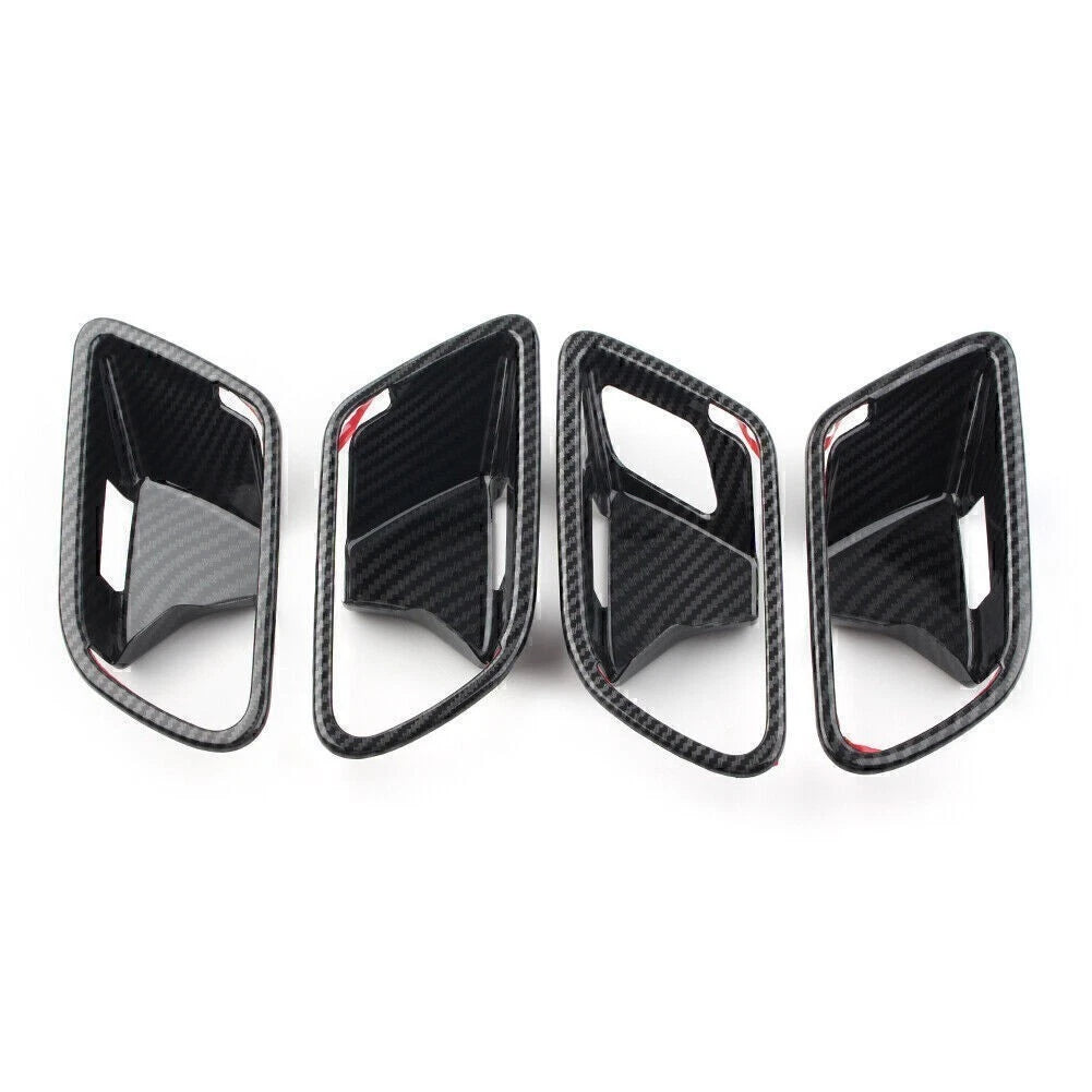 4pcs Carbon Fiber Inner Handle Bowl Covers For Mercedes-Benz A-Class W177 2019