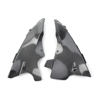 Carbon Fiber Look Front Dash Air Tube Trim Cover Fit YAMAHA YZF-R1 YZF R1 04-06