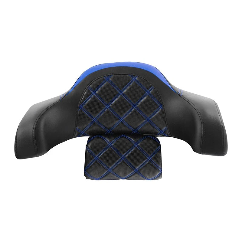 Black Blue Rear Trunk Passenger Backrest For Indian Chieftain Dark Horse 2016-26