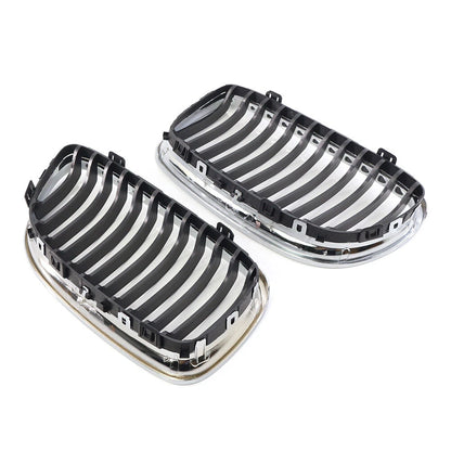 Fit BMW E90 E91 LCI 328i 335i  2009-2011 Front Kidney Grill Grille Chrome Black