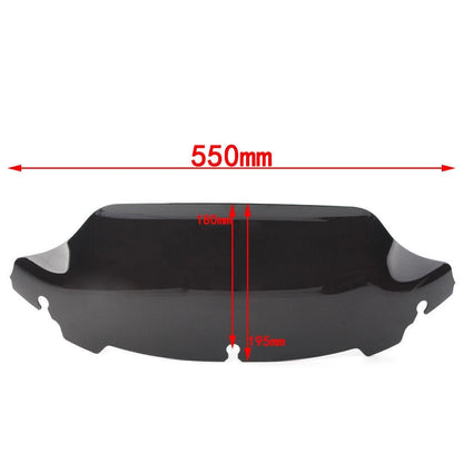 7" Wave Windshield Windscreen For Harley Touring Electra Street Glide 2014-2021