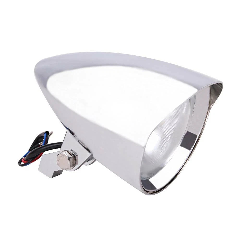 Motorcycle Chrome Aluminum Bullet Headlight Lamp Fit For Harley Bobber Chopper