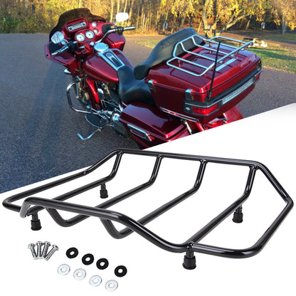 Tour Trunk Pak Pack Top luggage Rack Rail For Harley Road King Street Glide