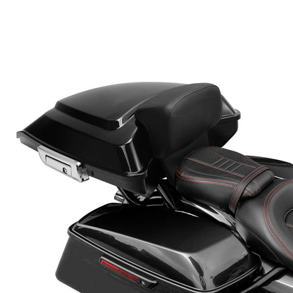 Razor Trunk Backrest Pad Mount Rack Fit For Harley Touring Glide 2014-2025