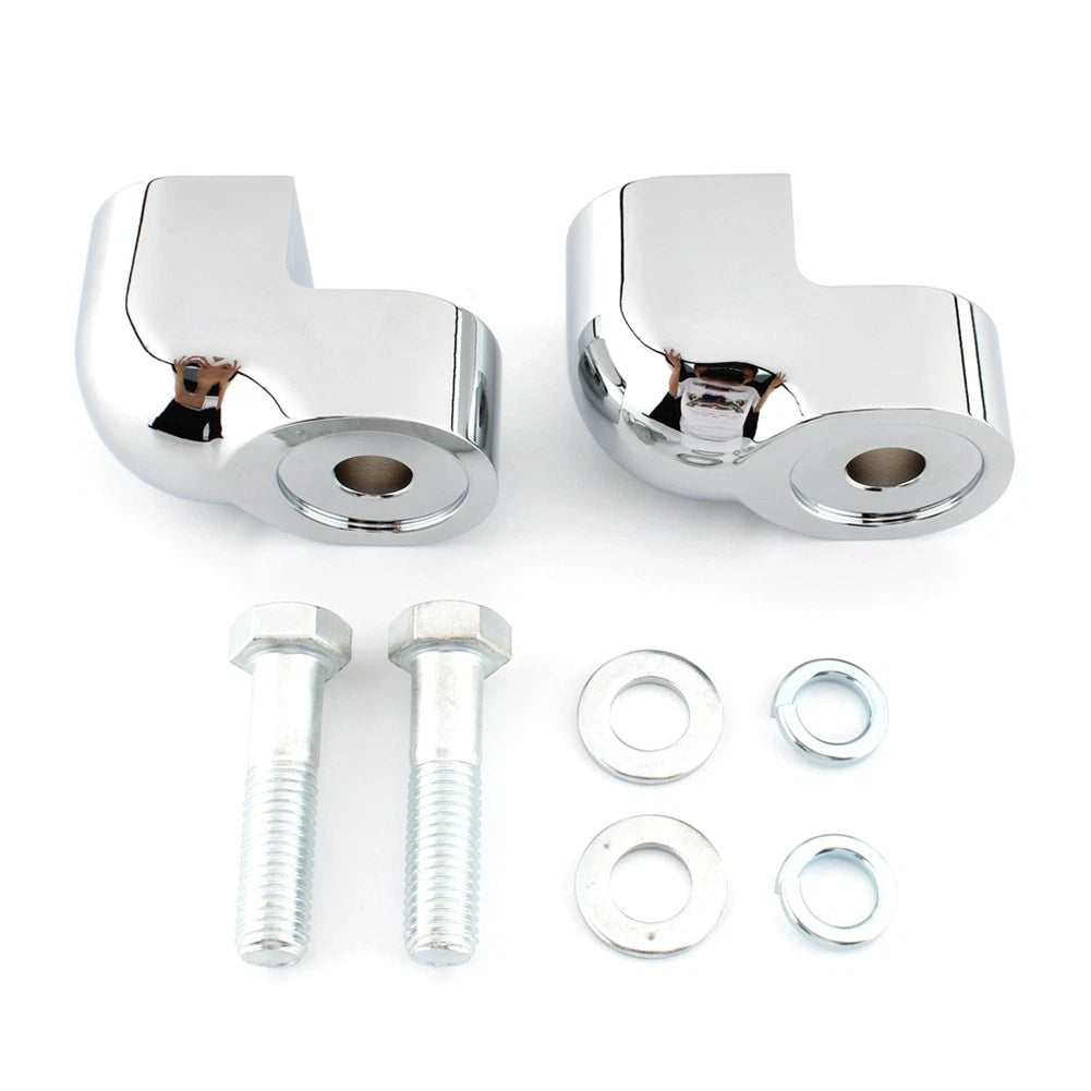 Handlebar Riser Bar Clamp Bars Kit Motorcycle For Honda VTX1300C 2004-07 Chrome
