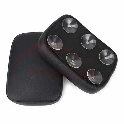 Rectangular Pillion Passenger Cushion Seat Pad 6 Suction Cup for Harley Custom