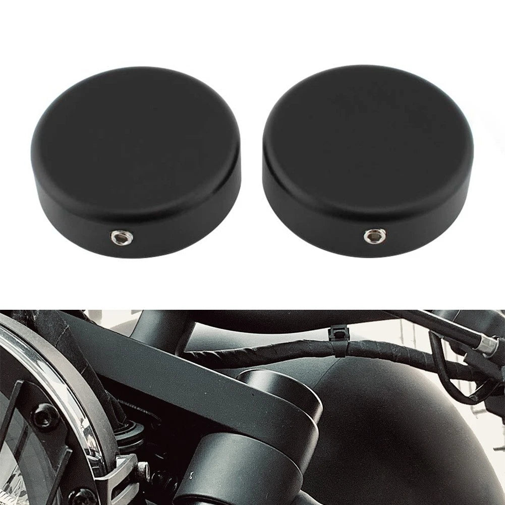 2ⅹ Upper Fork Stem Covers Cap For Honda Rebel CMX 250 300 500 2017-2024 Black US