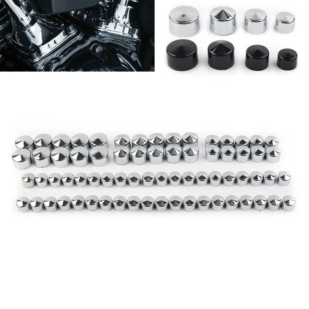 Engine Bolt Covers Kit For Harley Softail Electra Street Glide Road King