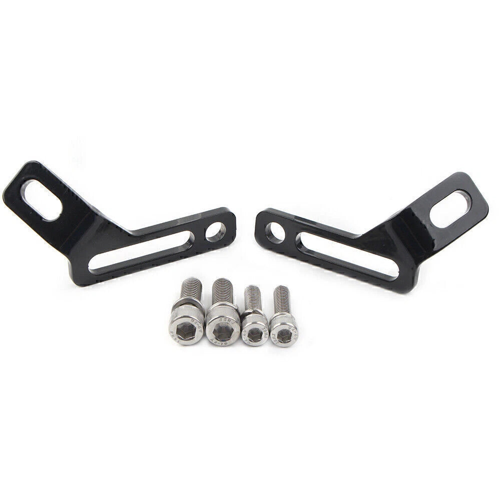 Rear Footrest Tie-Down Brackets For Harley Road King Electra Street Glide Black