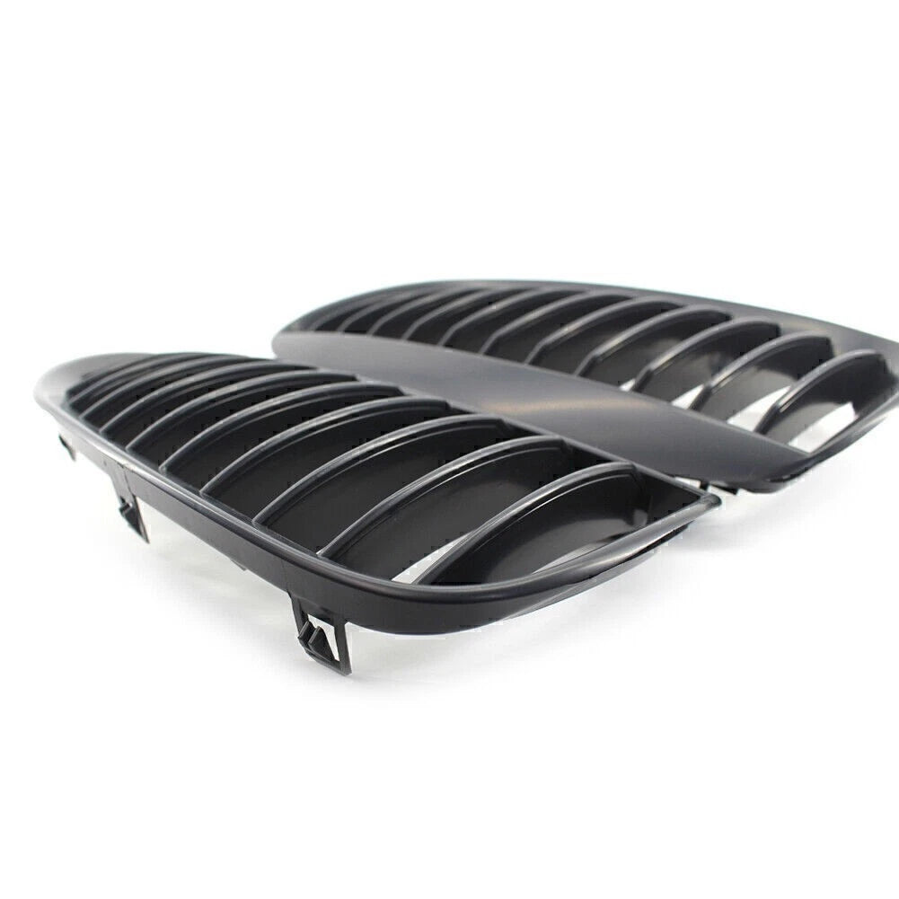 Front Kidney Bumper Grille Fit Matte Black Fit BMW E63 Coupe M6 E64 Cabrio M6