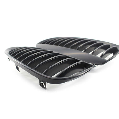 Front Kidney Bumper Grille Fit Matte Black Fit BMW E63 Coupe M6 E64 Cabrio M6
