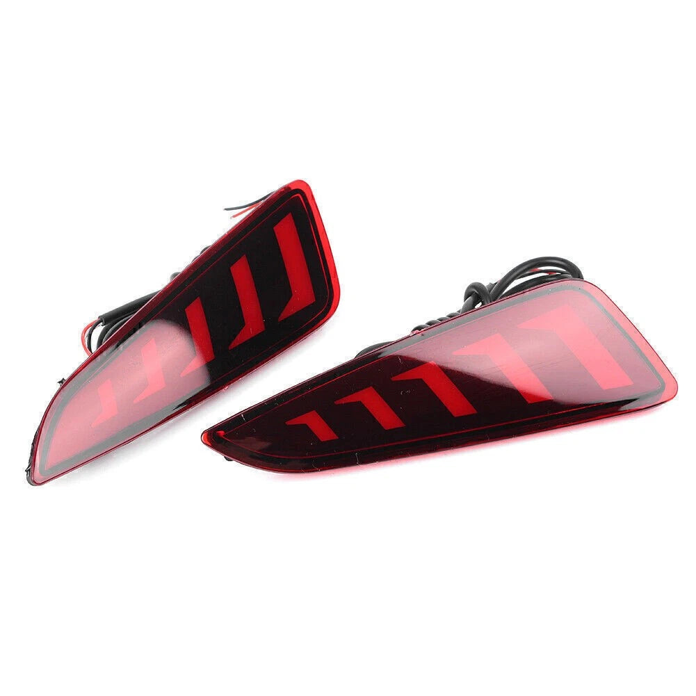 Car LED Rear Bumper Lamps Fog Brake Tail Lights For Toyota CHR 2016-2022 Pair