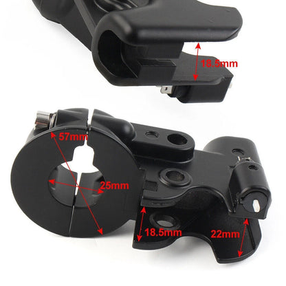 Clutch Lever Mount Bracket Perch For Harley Dyna Sportster XL883 XL1200 2008-13