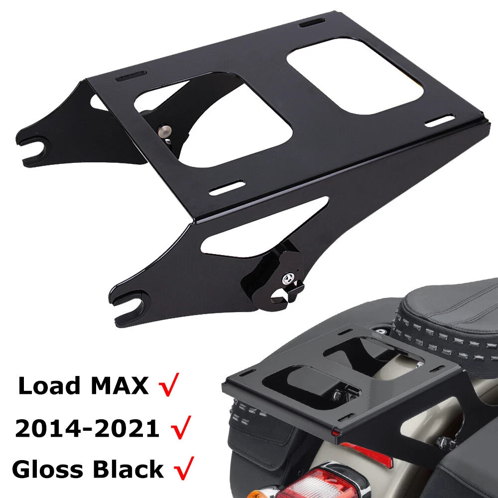 Detachable Two-up Tour Pack Pak Trunk Mount Rack Bracket For Harley Touring 14+