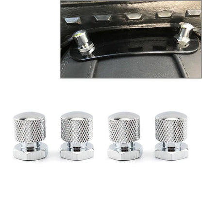 4x Seat Mounting Nuts 1/4"-20 Thread for Harley Davidson Touring Softail Silver