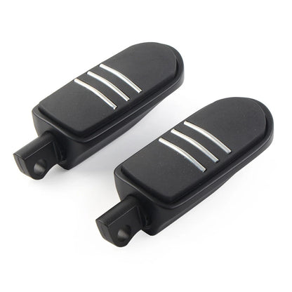 US 2pcs 32mm 1.25" Male Foot pegs Footrest Pedal For Harley Iron XL 883 Black