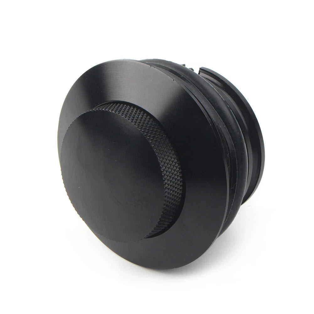 Fuel Tank Cover Flush Pop Up Reservoir Gas Cap Vented Fit Harley Davidson Black