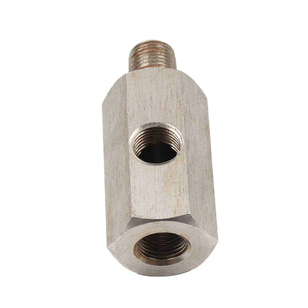 1/8" NPT Oil Pressure Sensor Tee to NPT Adapter For Turbo Supply Feed Line Gauge