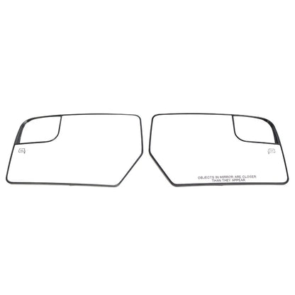 1 Pair Side Mirror Glass Heated Glass With Spotter For Ford Expedition 2012-2017