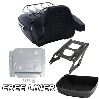 King Trunk Pad Mount Base Plate Fit For Harley Street Glide 2014-Up US