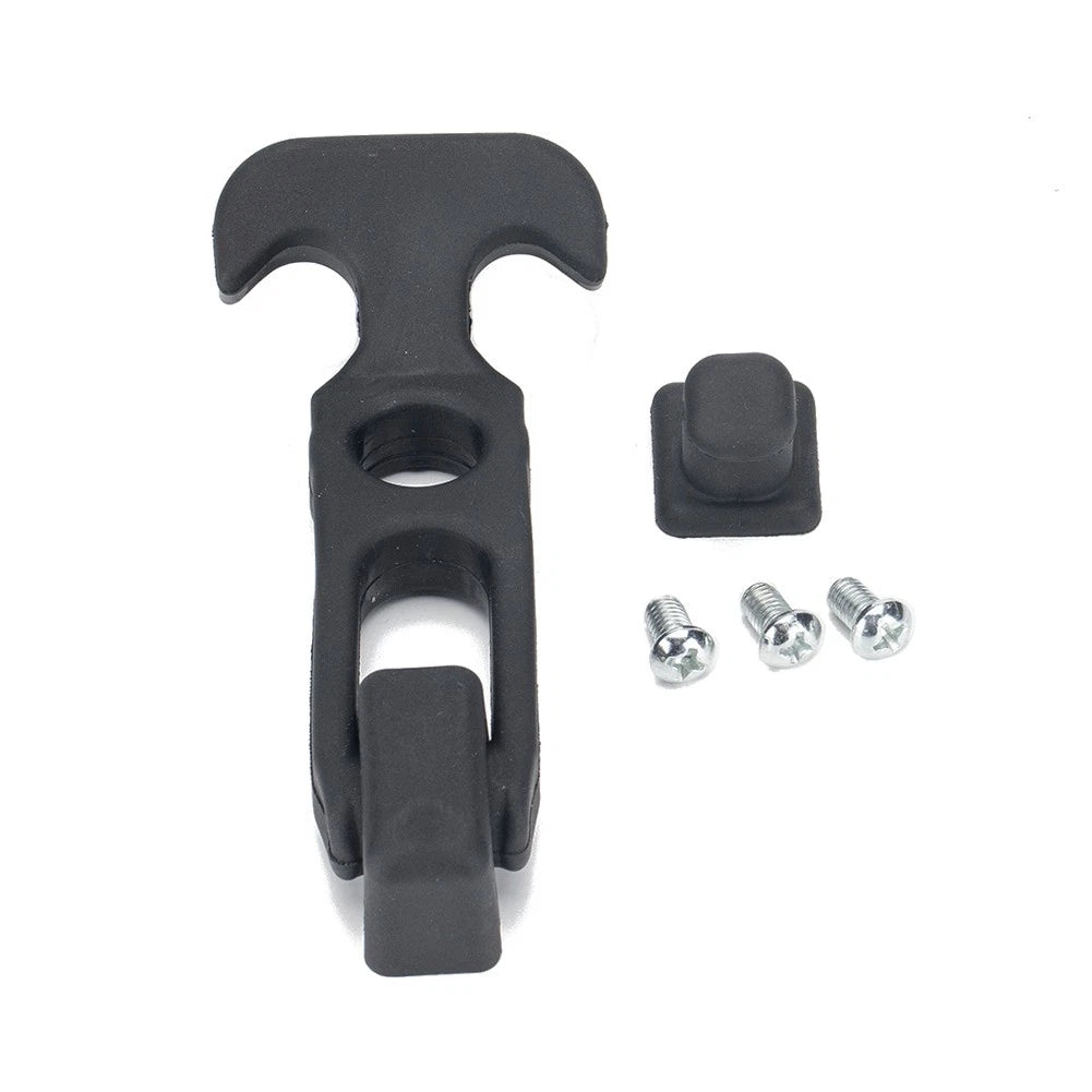 Rubber Flexible T-Handle Hasp Draw Latch for RV Tool Box Cooler Golf Cart Black