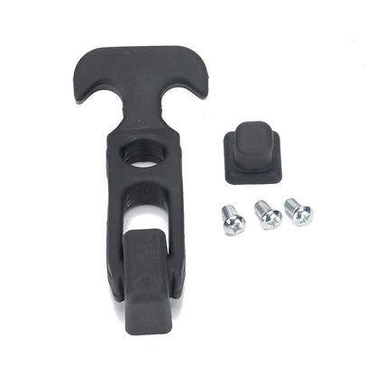 Rubber Flexible T-Handle Hasp Draw Latch for RV Tool Box Cooler Golf Cart Black