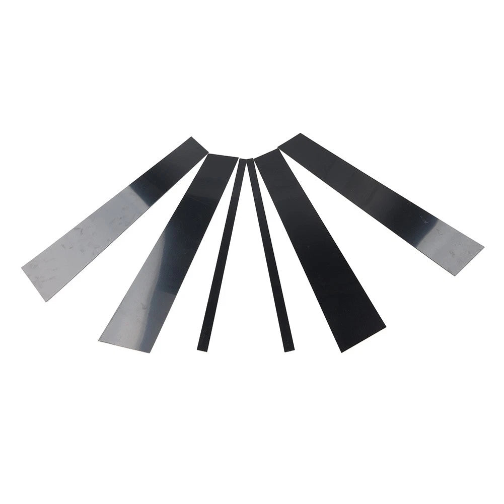 6PCS Pillar Post Door Window Cover Trim Kit Fit Honda Pilot Ridgeline 2009-2015