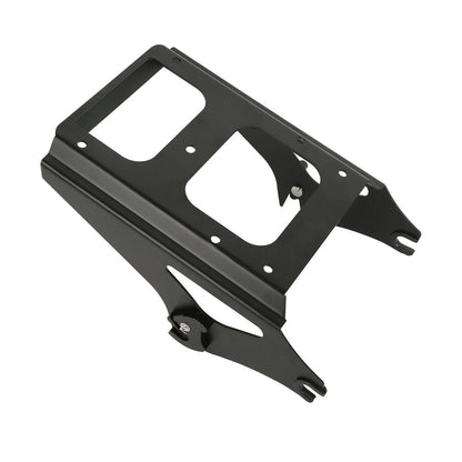 Black Razor Trunk Backrest Luggage Rack Mount Fit For Harley Electra Glide 09-13