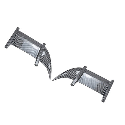 US 2pcs ABS Rear Roof Spoiler Wing Lip For VW Golf MK7 MK7.5 GTD R 2013-2019