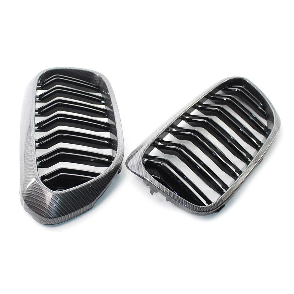 Carbon Fiber Style Front Grille for BMW 5 Series G30 G31 G38 530i 540i 17-19