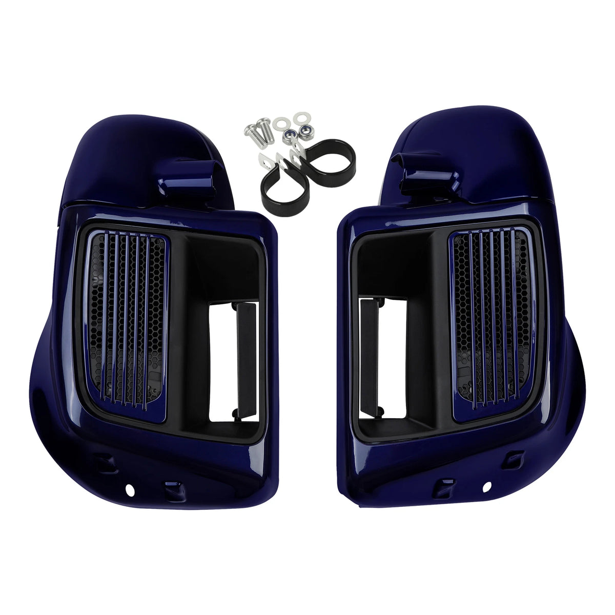 Lower Vented Fairing Fit For Harley Street Glide 14-25 Zephyr Blue/Black Sunglo