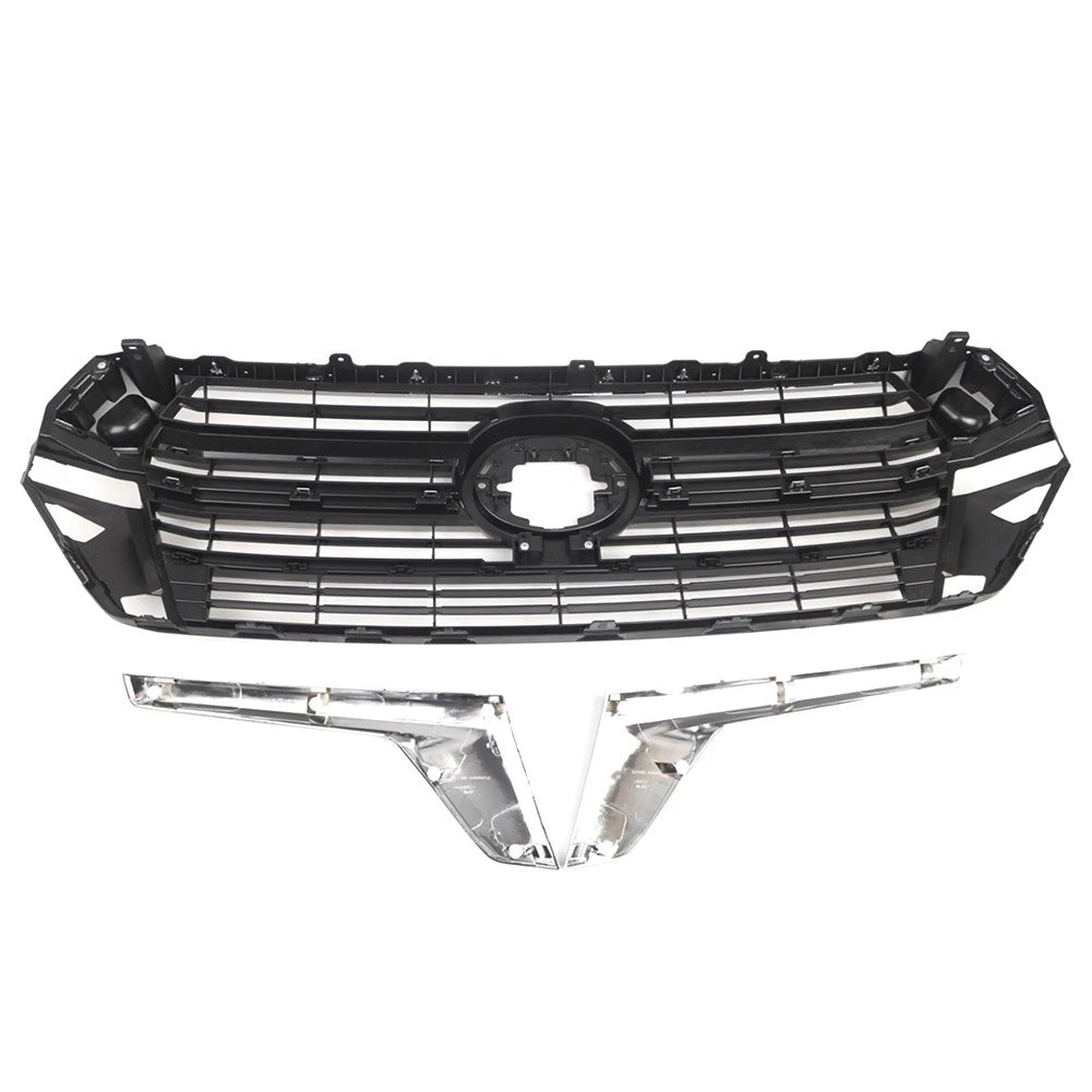 Front Bumper Center Grille Set For Toyota Land Cruiser LC200 2016-2021