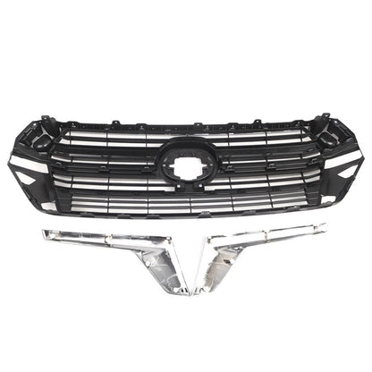 Front Bumper Center Grille Set For Toyota Land Cruiser LC200 2016-2021