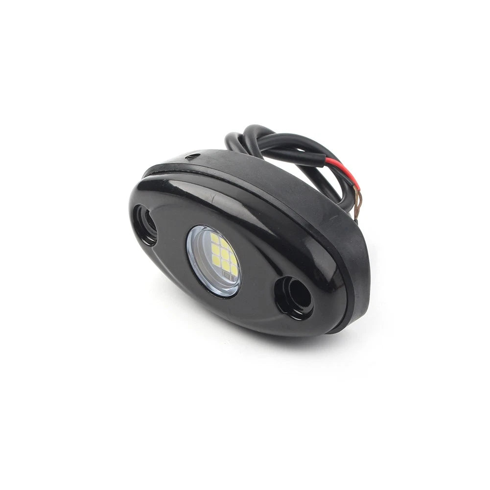 12 Pcs White LED Rock Light for JEEP Truck ATV SUV Trail Rig Bar Lamp