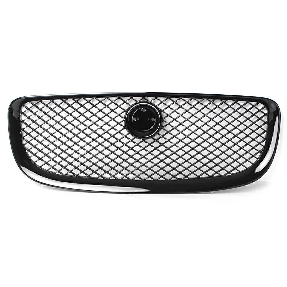 Upper Front Center Grille Mesh Fit Jaguar XJ 2010 2011 2012 2013 2014 2015 Black