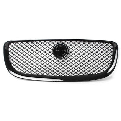 Upper Front Center Grille Mesh Fit Jaguar XJ 2010 2011 2012 2013 2014 2015 Black