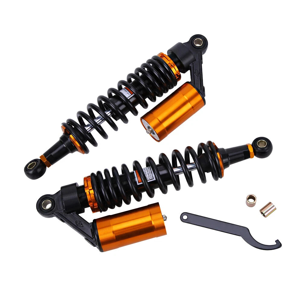 2x 13.5" 340mm Air Shocks Absorber Universal for Honda Yamaha Motorcycle ATV UTV