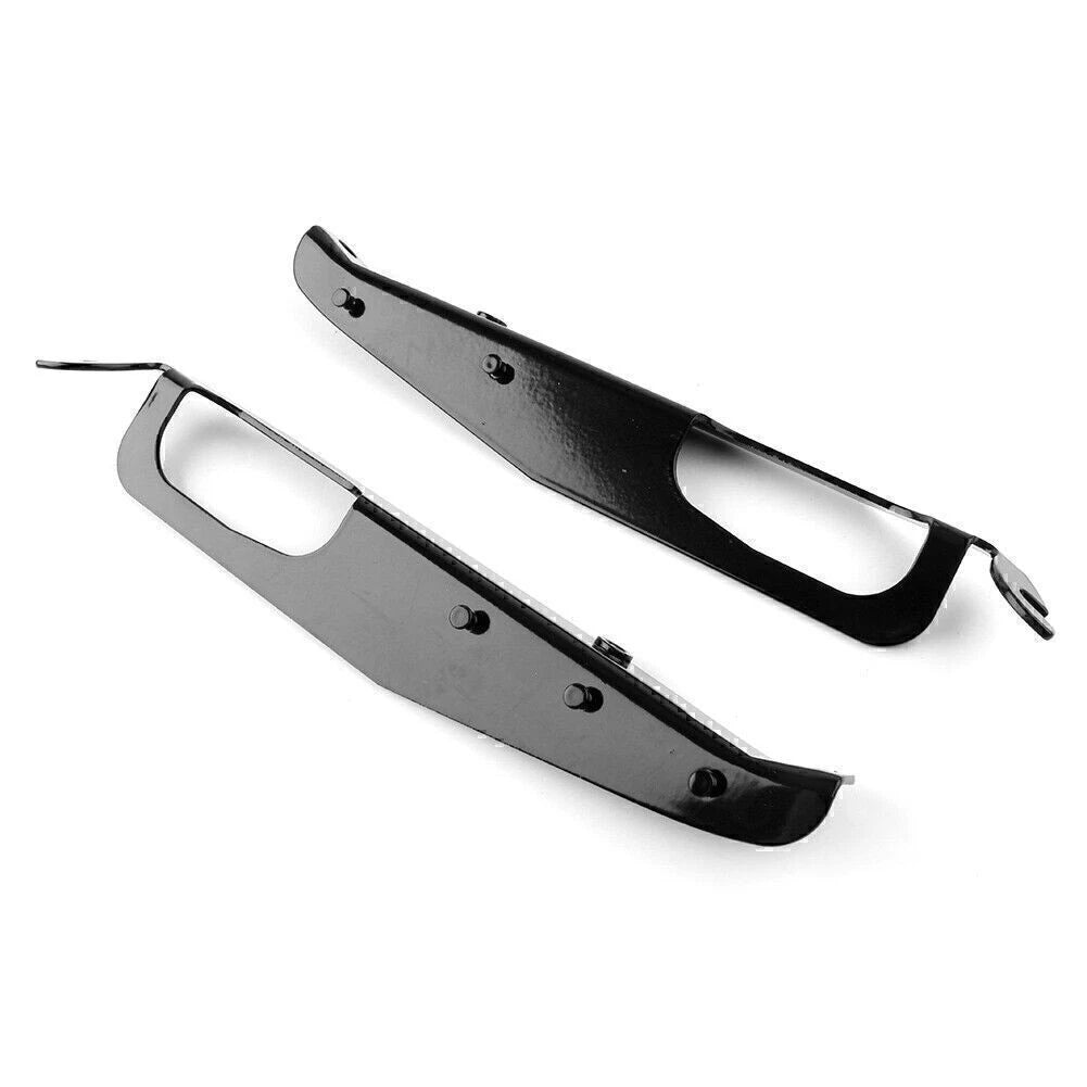 2pcs Heavy Duty Inner Fairing Support Bracket Plated For Harley FLHX 96-13 Black