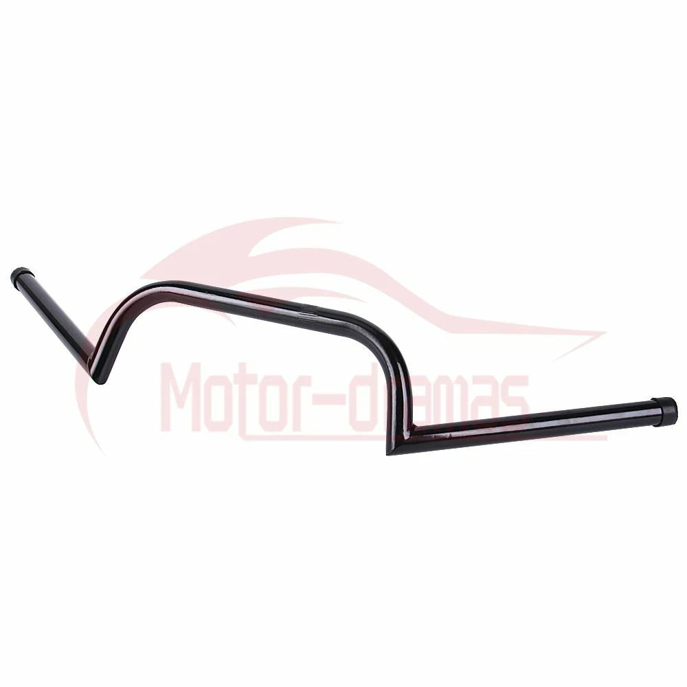 Black 7/8" 22mm Motorcycle Handlebars High-Rise Drag Bar For Honda Yamha Suzuki
