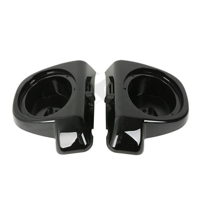 6.5" Lower Vented Fairing Pods Box+Speaker+Grills Fit For Harley Touring 14-24