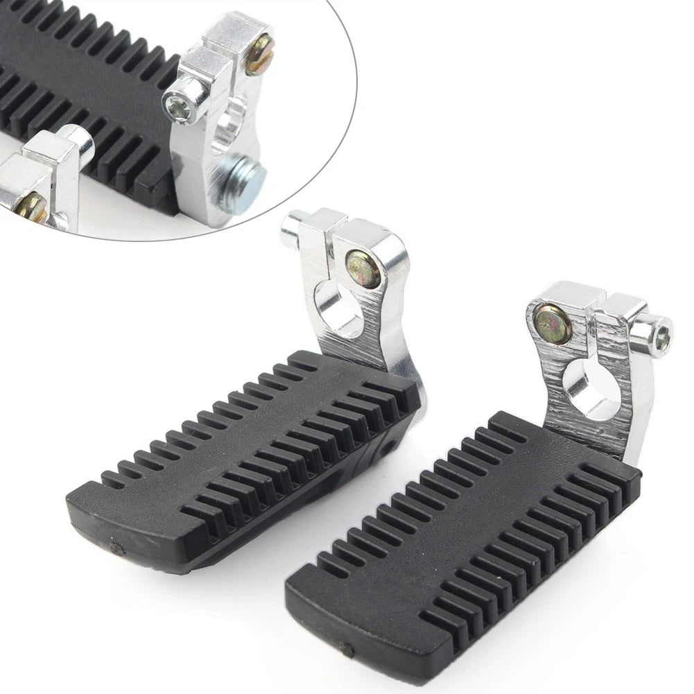 Footrest Pegs Pedal w/Clamp Fit 43cc 47cc 49cc Pocket Dirt Bike Mini Scooter ATV