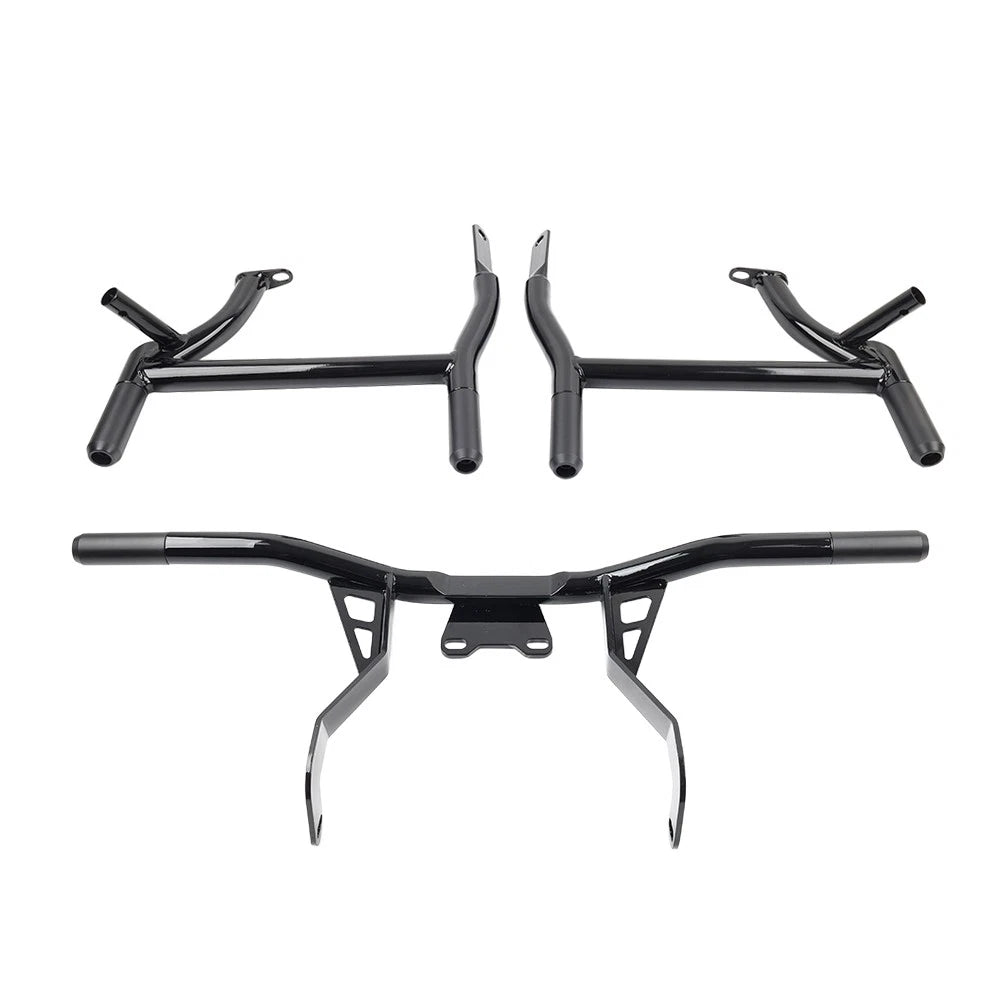 Saddlebag Rail Front Engine Guard Crash Bar For Harley Road Street Glide 2014-24