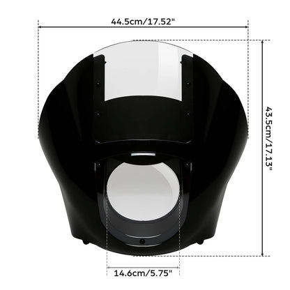 Quarter Fairing Clear Windshield & 49mm Fork Clamps Fit For Harley Sportster XL