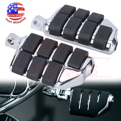 Anti Vibration Rubber Lion Paw Foot Rest Pegs Fit For Harley Softail Dyna Chrome