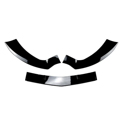 Black Front Bumper Splitter Spoiler Lip For Mercedes Benz CLA Class C117 2013-15