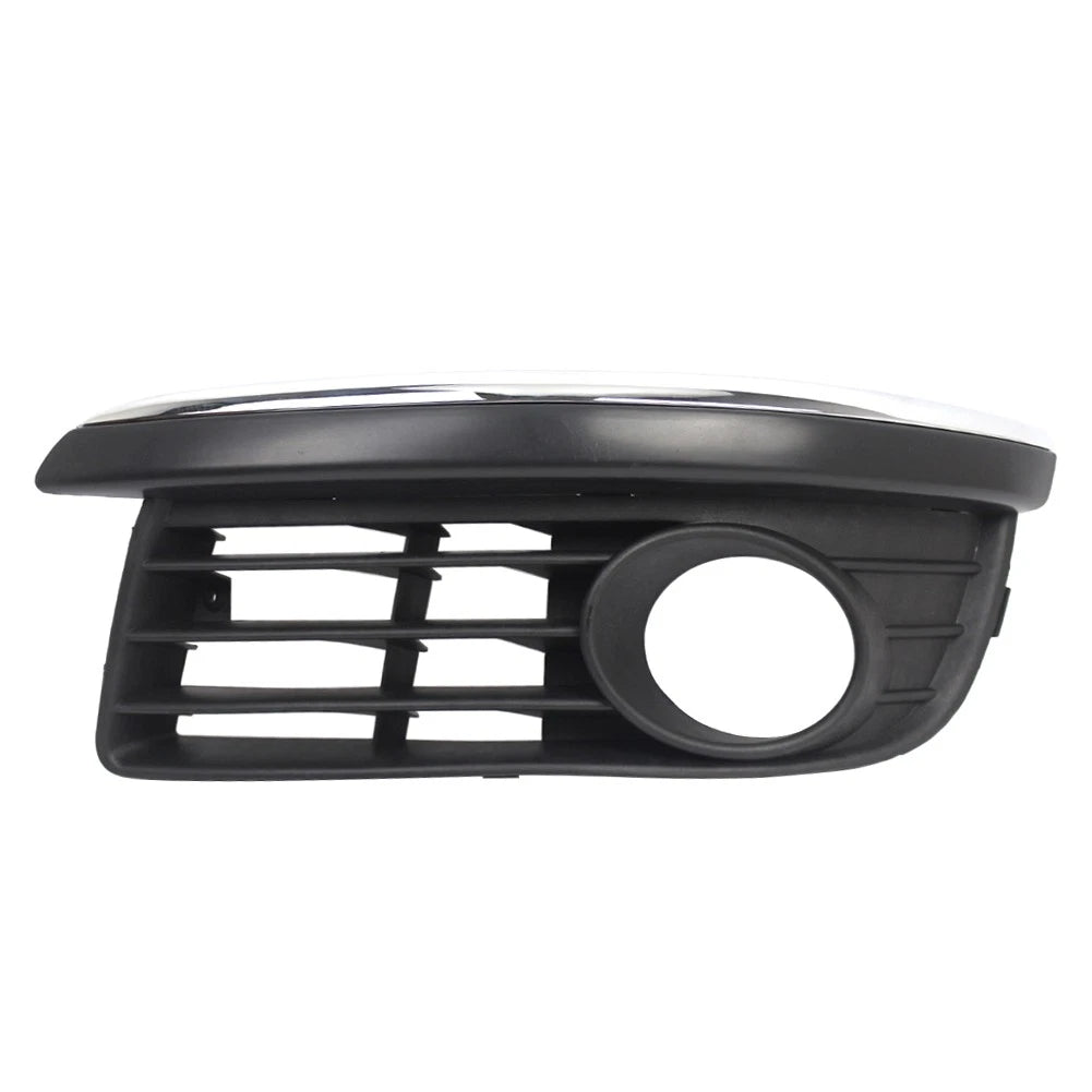 1x Left Front Bumper Fog Light Lamp Cover w/ Chrome Trim For VW Jetta 2006-2010