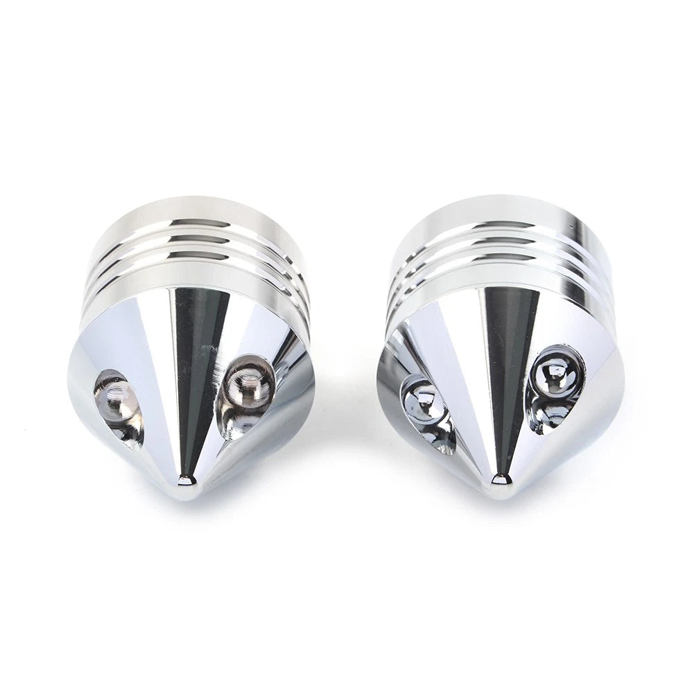 Chrome Front Axle Cap Nut Cover For Harley Electra Glide Sportster FLHX